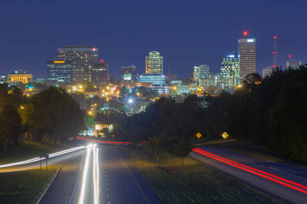 Columbia, South Carolina Downtown Skyline with Highway